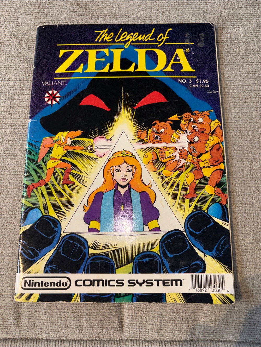 The Legend of Zelda #3 Valiant 1990 1st Print Nintendo Comics System